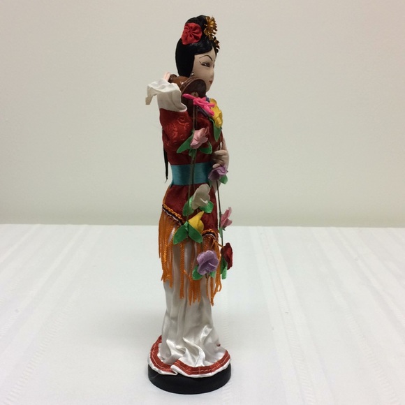 Oriental Souvenir Doll Figure 9.5" Female Japanese Chinese Geisha Asian (New) - Picture 2 of 12